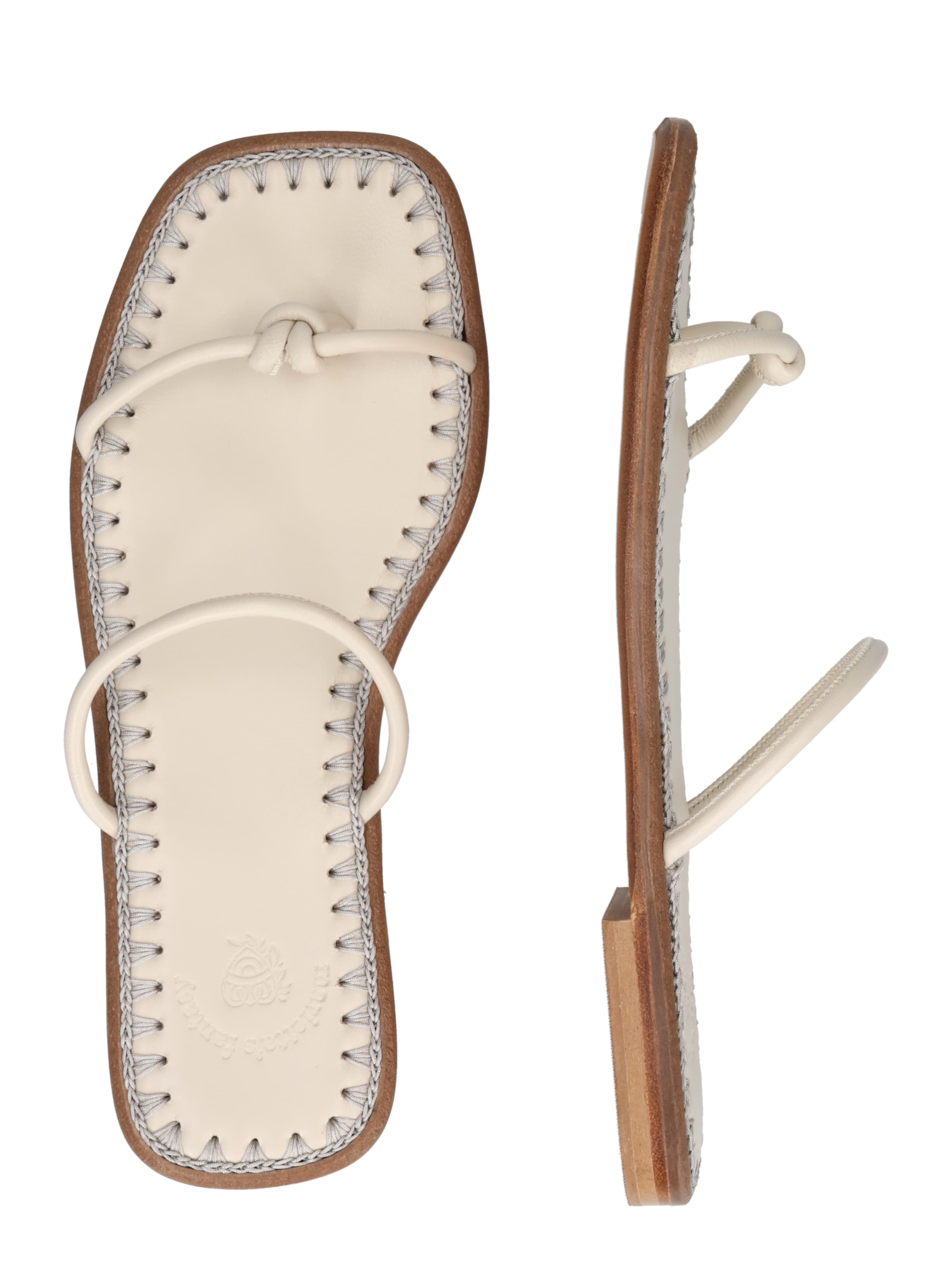 Tongs 'VIOLETTA' Marietta's Fantasy en beige