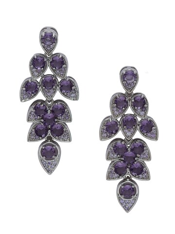 AVANT-GARDE PARIS Øreringe 'Sylvara' i lilla: forside