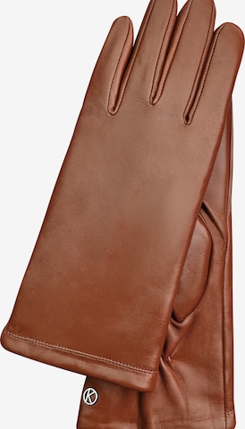 KESSLER Fingerhandschuhe in Braun: Vorderseite