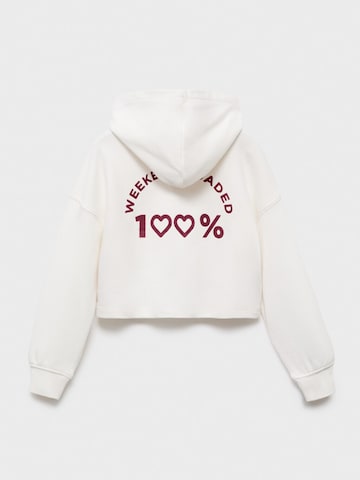 MANGO KIDS Mikina 'FUN' – bílá
