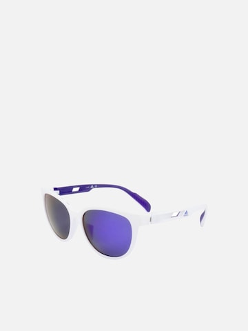 Adidas Sport Sunglasses in White: front