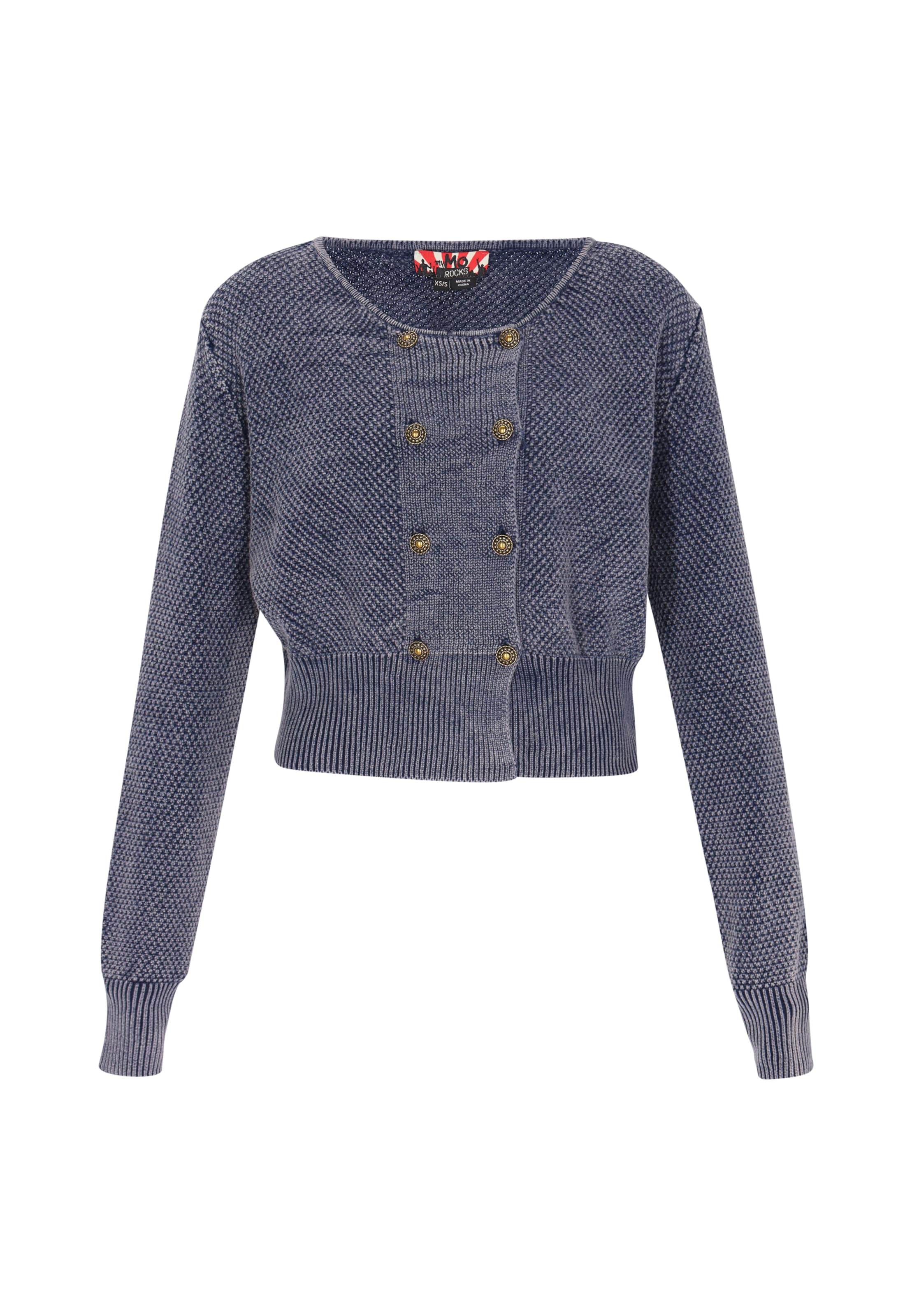 Cardigan myMo ROCKS en bleu : devant