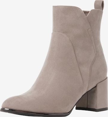 MARCO TOZZI Ankle Boots in Beige: front