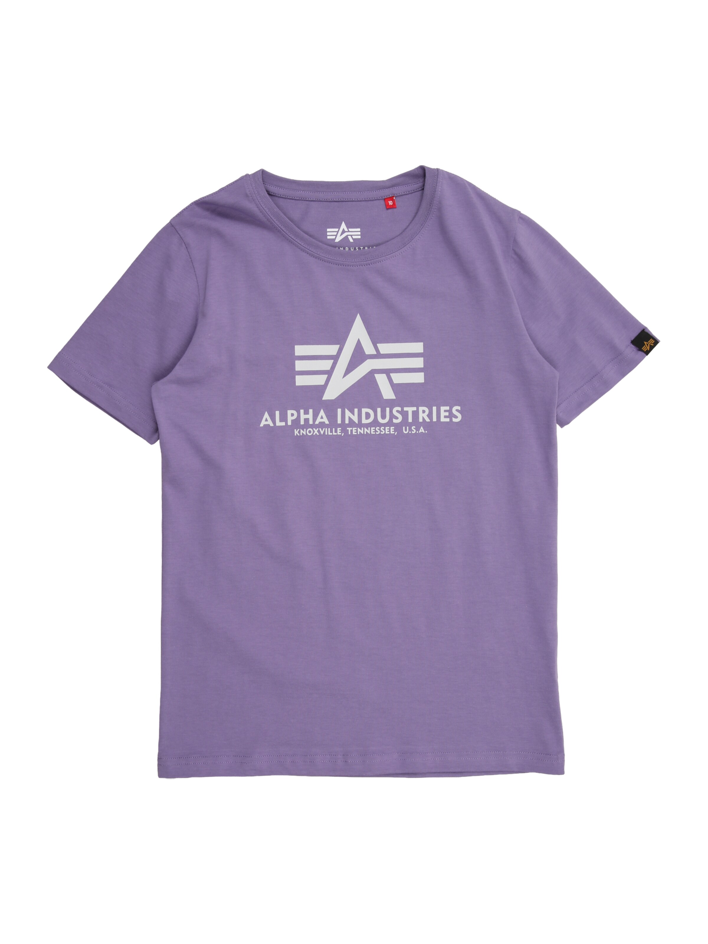 ALPHA INDUSTRIES T-shirt i lila / vit, Produktvy