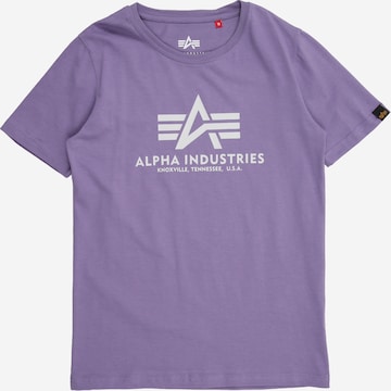ALPHA INDUSTRIES Футболка в Лиловый: спереди