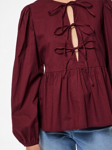 PIECES Bluse 'JOLLY ' in Rot