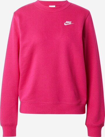 rožinė Nike Sportswear Megztinis be užsegimo 'Club Fleece': priekis