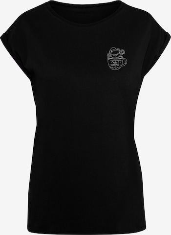 F4NT4STIC Shirt 'Weihnachtstasse' in Black: front