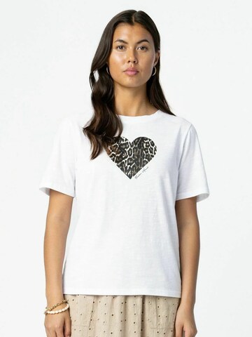Coster Copenhagen T-shirt ' Leo ' in Weiß: Vorderseite
