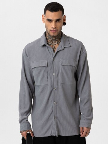 Comfort fit Camicia 'Uberto' di Dandalo in grigio: frontale
