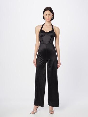 WAL G. Jumpsuit 'MONA' in Zwart: voorkant