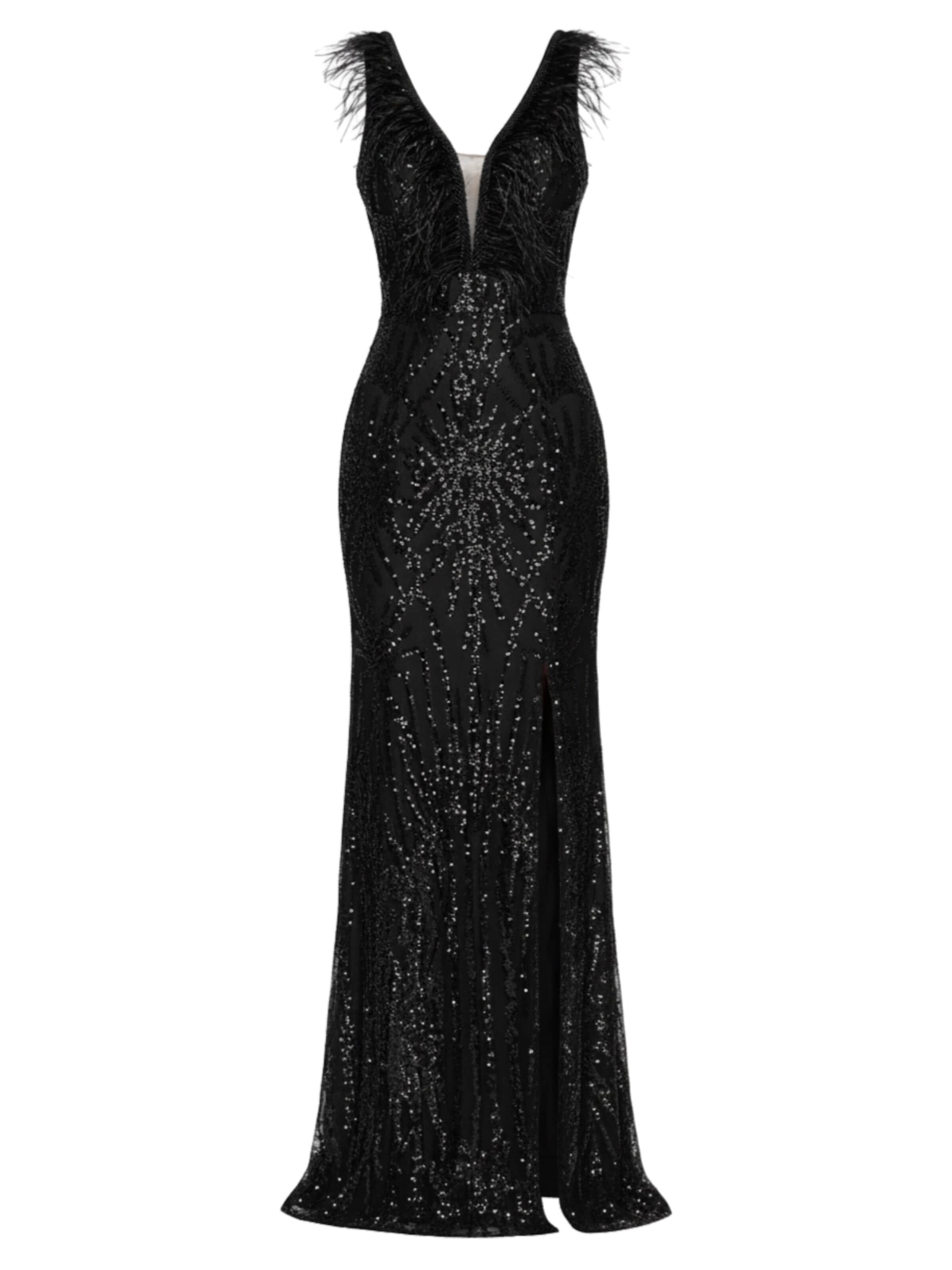 Ombre Abendkleid‌‌‌‌‌ in 34 in schwarz, Produktansicht