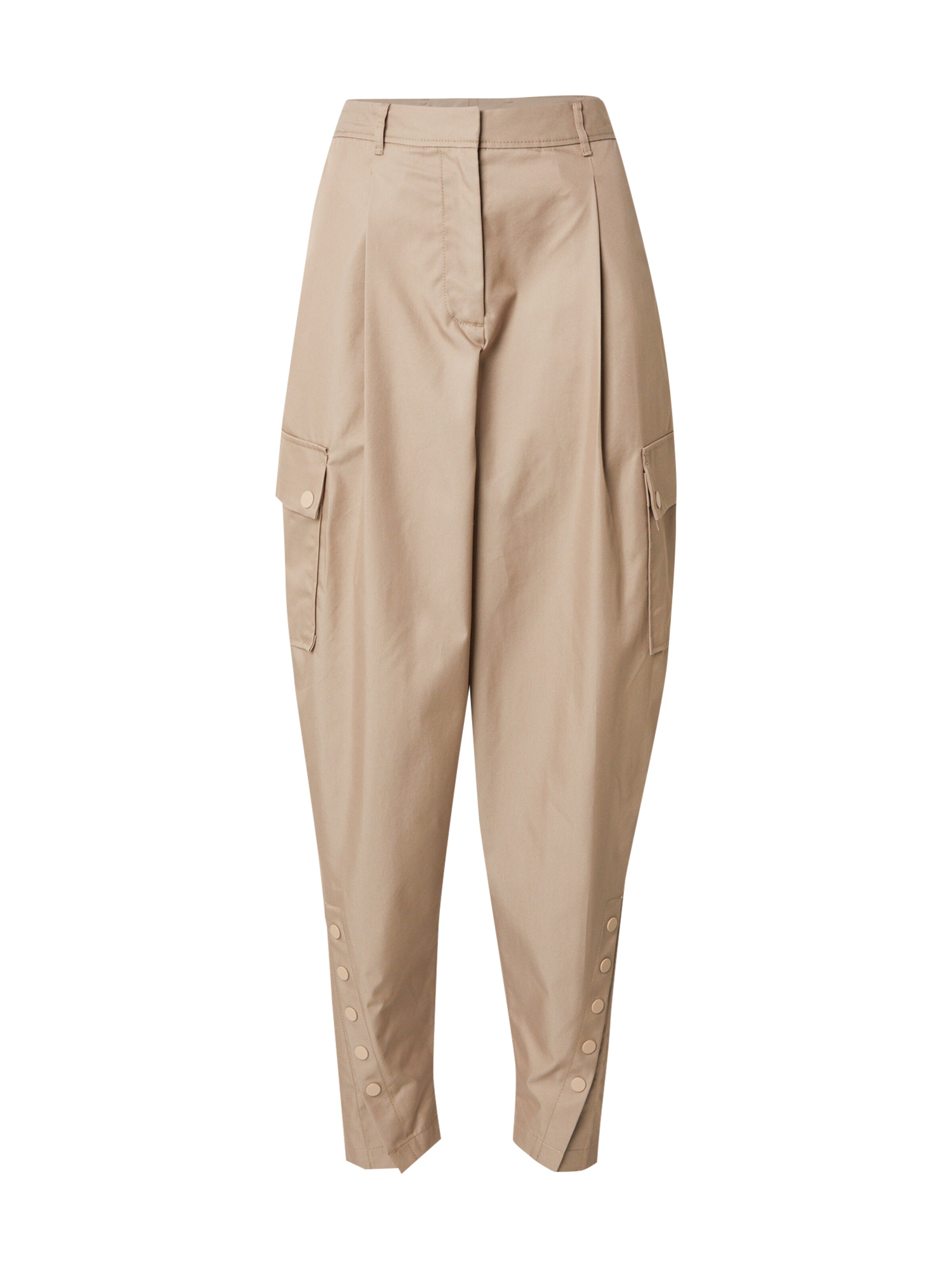 3.1 Phillip Lim Loosefit Παντελόνι πλισέ σε πράσινο: μπροστά