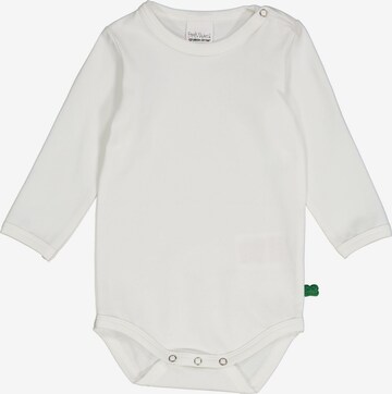 Fred's World by GREEN COTTON Romper/Bodysuit 'Langarm' in White: front