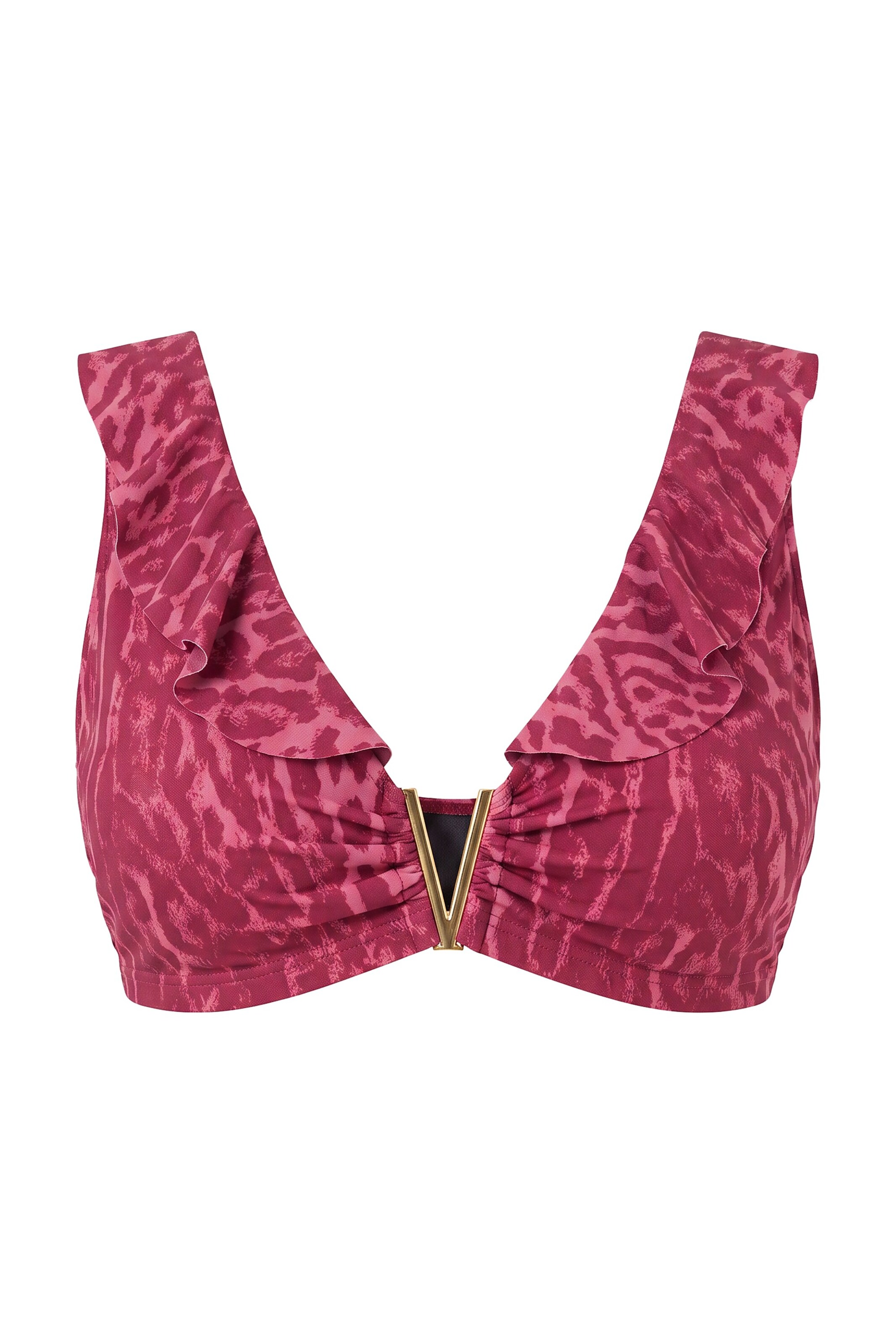Studio Untold Bralette Bikini top in Red: front