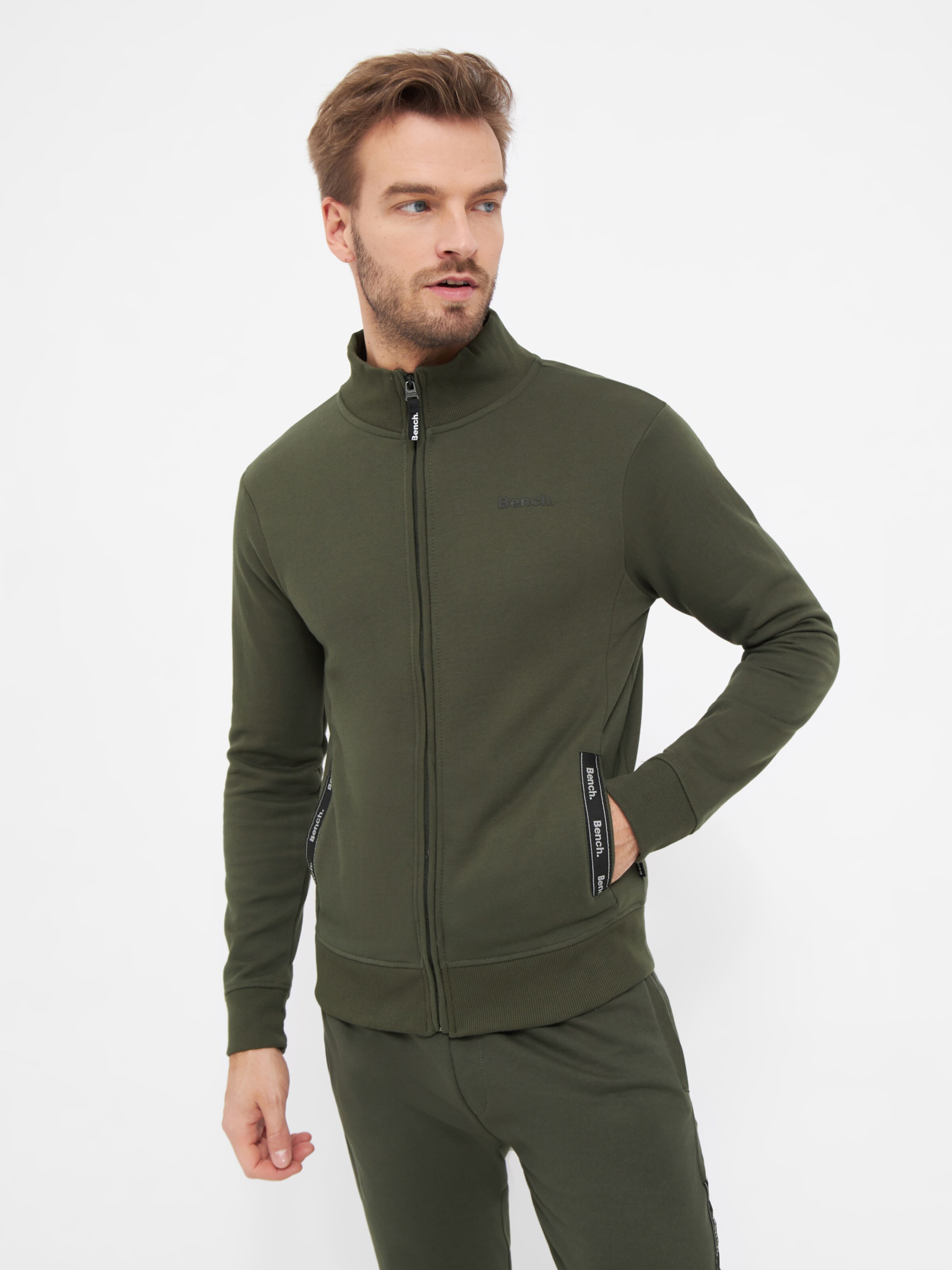 Männer Sweat BENCH Sweatshirt 'Knowle' in Grün - DL75080 Männer Sweat BENCH Sweatshirt 'Knowle' in Grün - DL75080