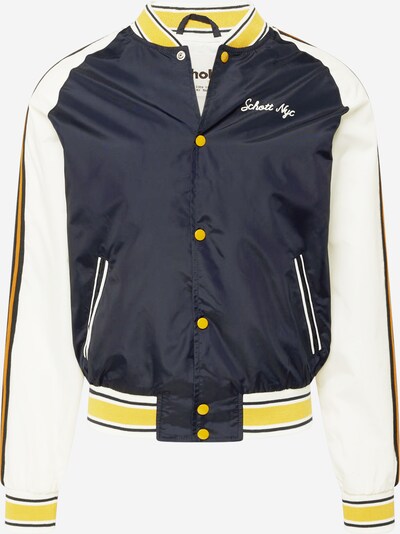 Schott NYC Veste mi-saison 'Guardians' en bleu marine / jaune d'or / blanc, Vue avec produit