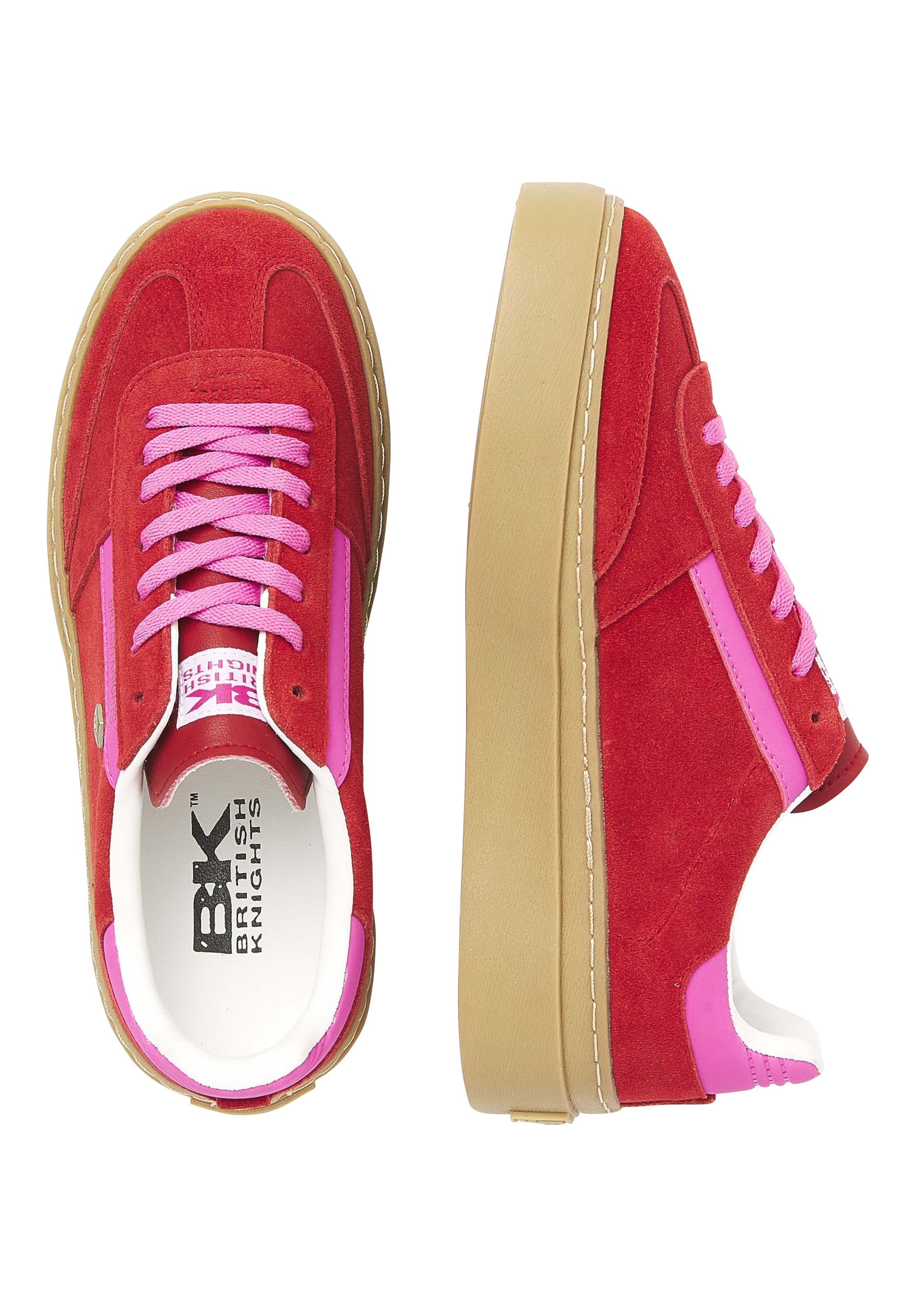 BRITISH KNIGHTS Matalavartiset tennarit ' RE-ISSUE ' värissä punainen