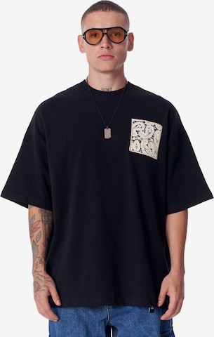 MARTIN VALEN Shirt in Zwart: voorkant
