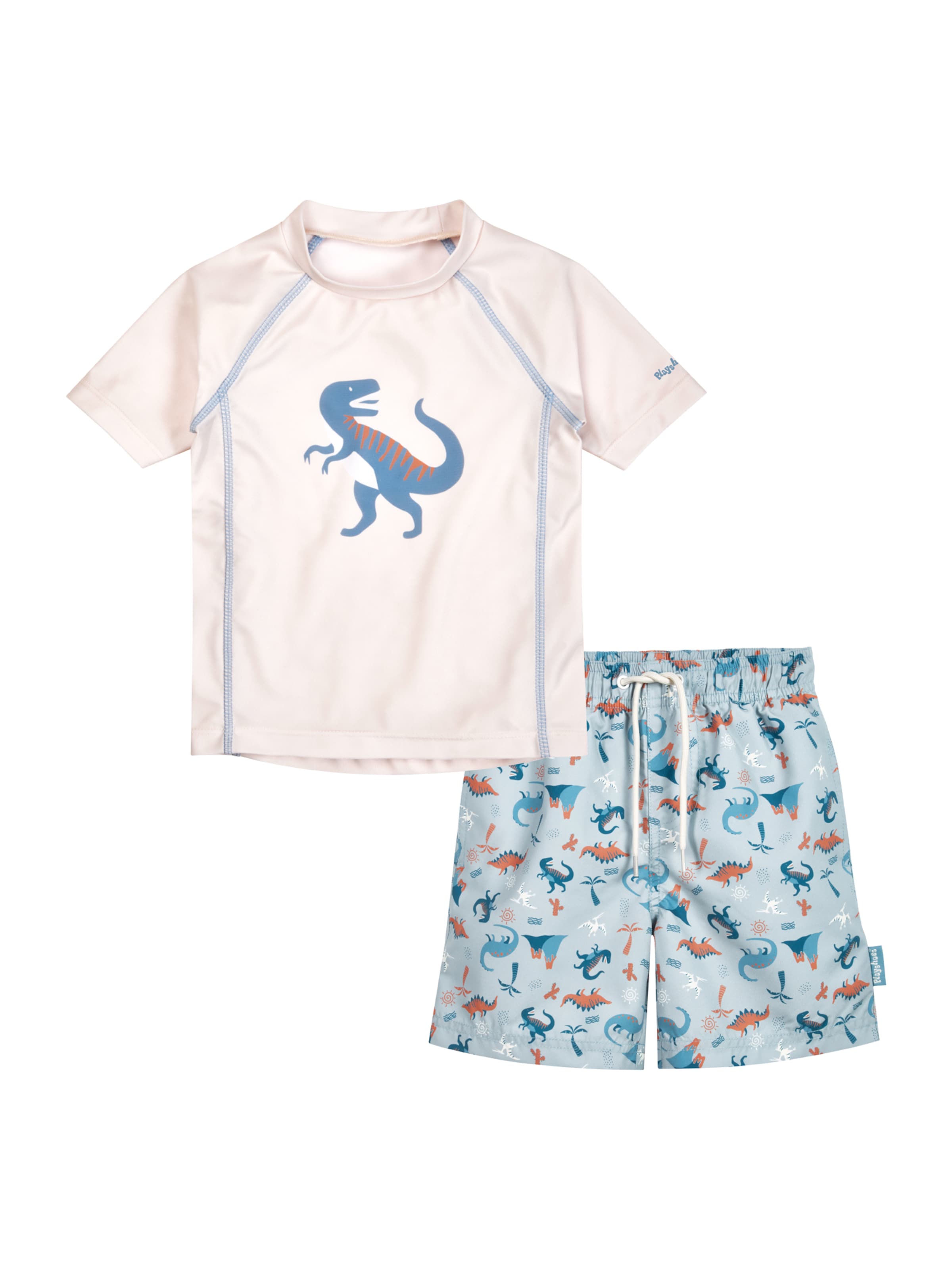 PLAYSHOES UV-skydd 'Dino' i beige: framsida