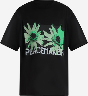 T-Shirt OAMC PEACEMAKER en noir : devant