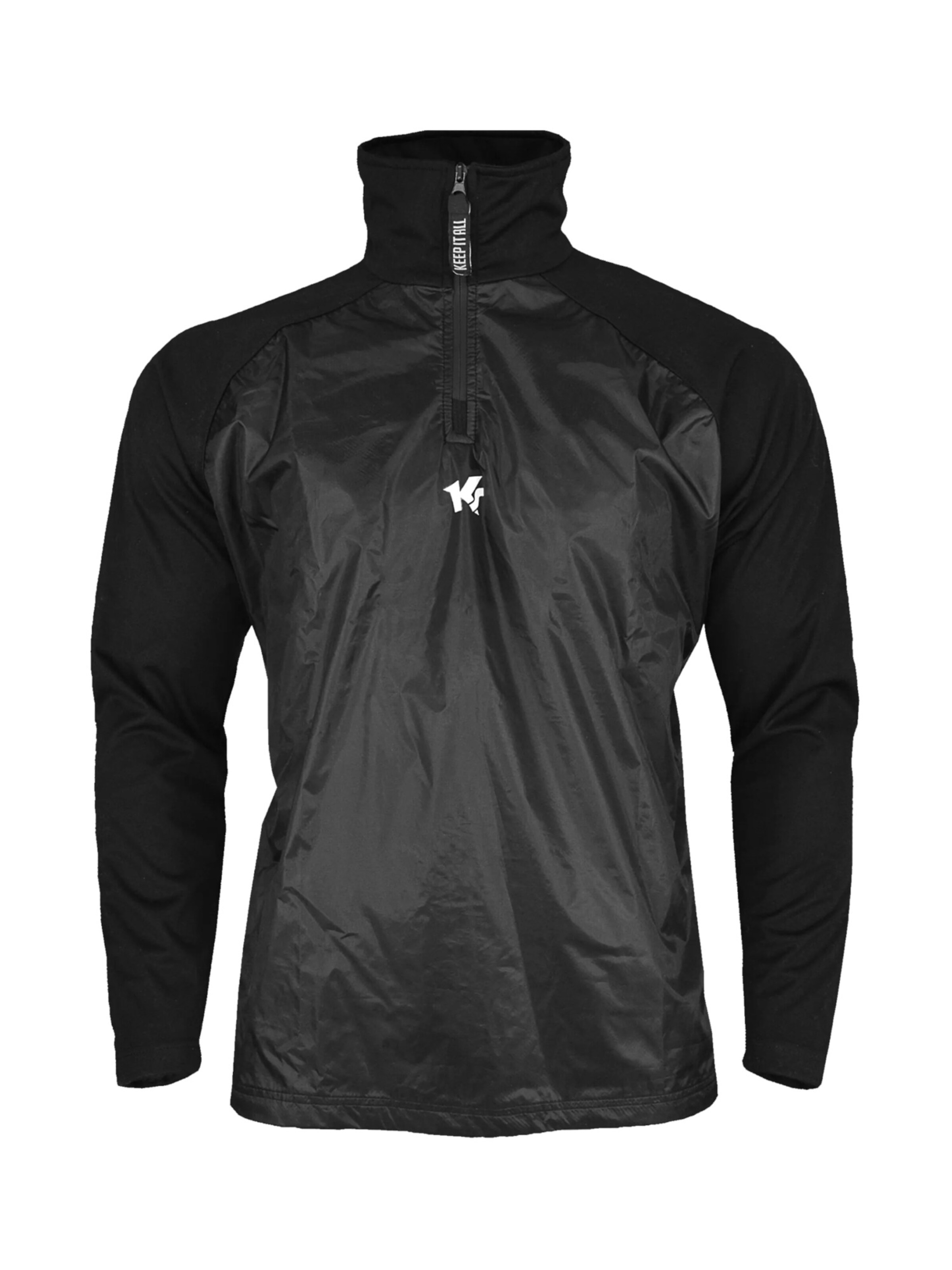 KEEPERsport Athletic Sweatshirt in Black: front