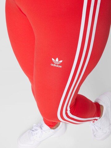 ADIDAS ORIGINALS Skinny Leggings 'Adicolor Classics 3-Stripes ' i rød