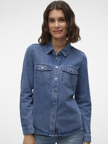 VERO MODA Bluse 'VMJennie' in Blau