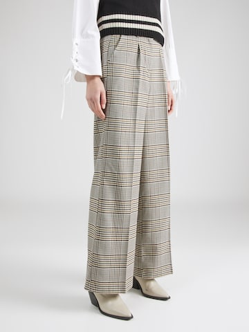 b.young Regular Pleated Pants 'DANITO' in Brown: front
