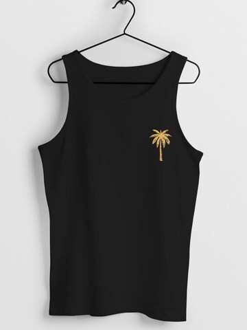 Neverless Shirt 'Palme' in Black