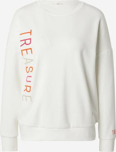 Key Largo Sweatshirt 'TREASURE' i mandarin / magenta / ullvit / naturvit, Produktvy