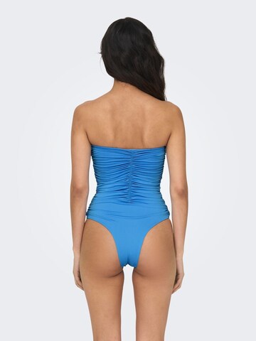 ONLY Bandeau Badeanzug in Blau