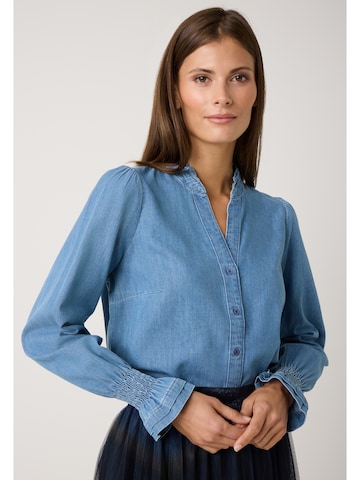 MORE & MORE Bluse in Blau