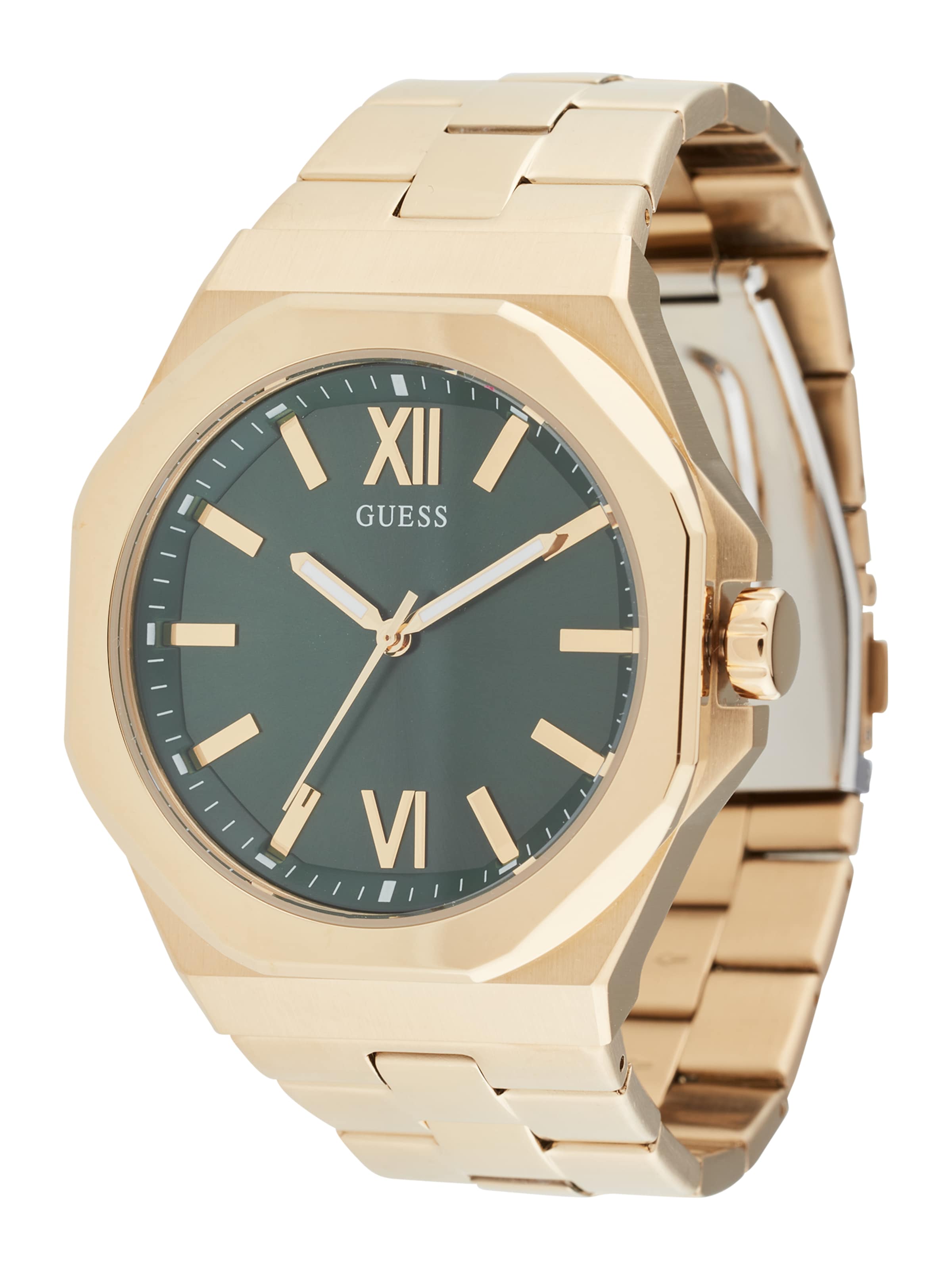 GUESS Analoog horloge 'Emperor' in Goud: voorkant