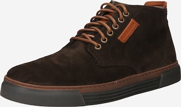 Pius Gabor Sneakers hoog in Bruin: voorkant