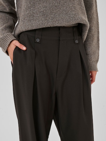 My Essential Wardrobe Wide leg Bandplooibroek in Bruin