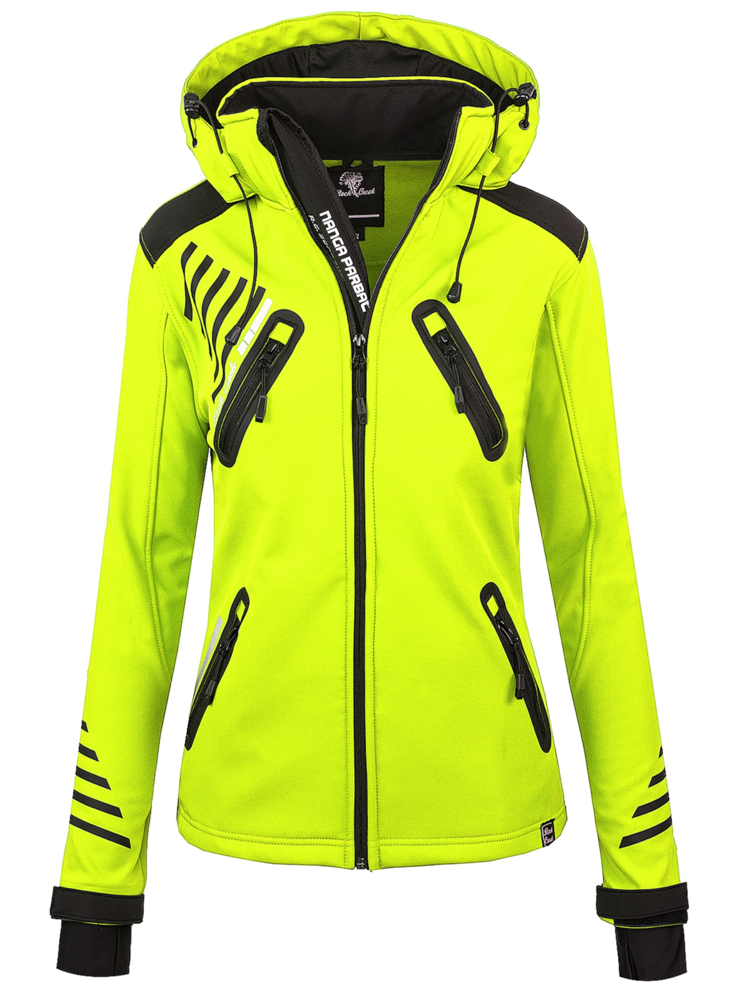 Rock Creek Outdoorjacke in Gelb: Vorderseite