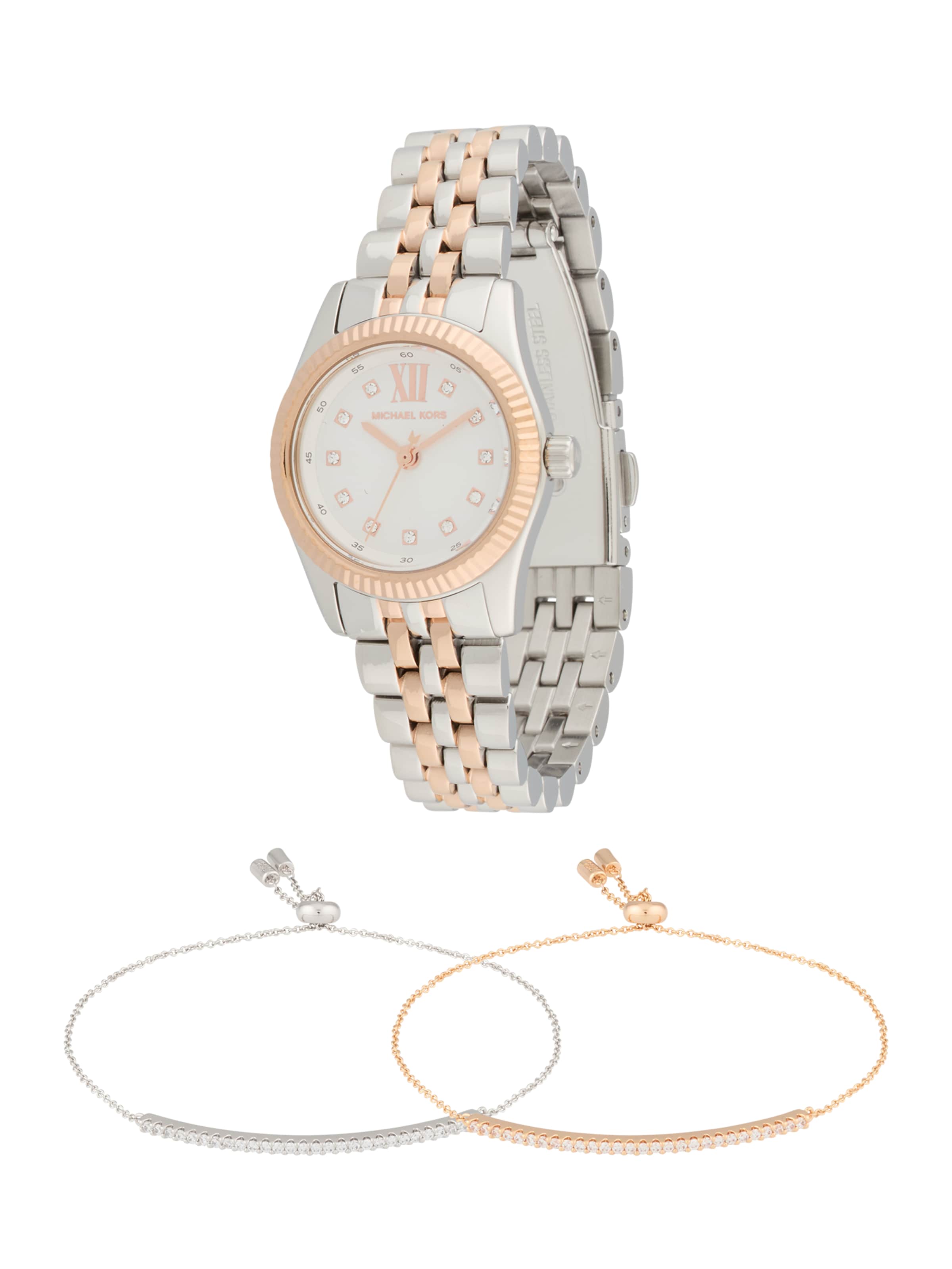 MICHAEL Michael Kors Analogt ur 'LEXINGTON' i guld: forside