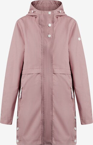 Manteau mi-saison DreiMaster Maritim en rose : devant