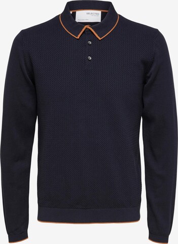 SELECTED HOMME Sweater 'HANK' in Blue: front