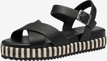 s.Oliver Sandals in Black: front