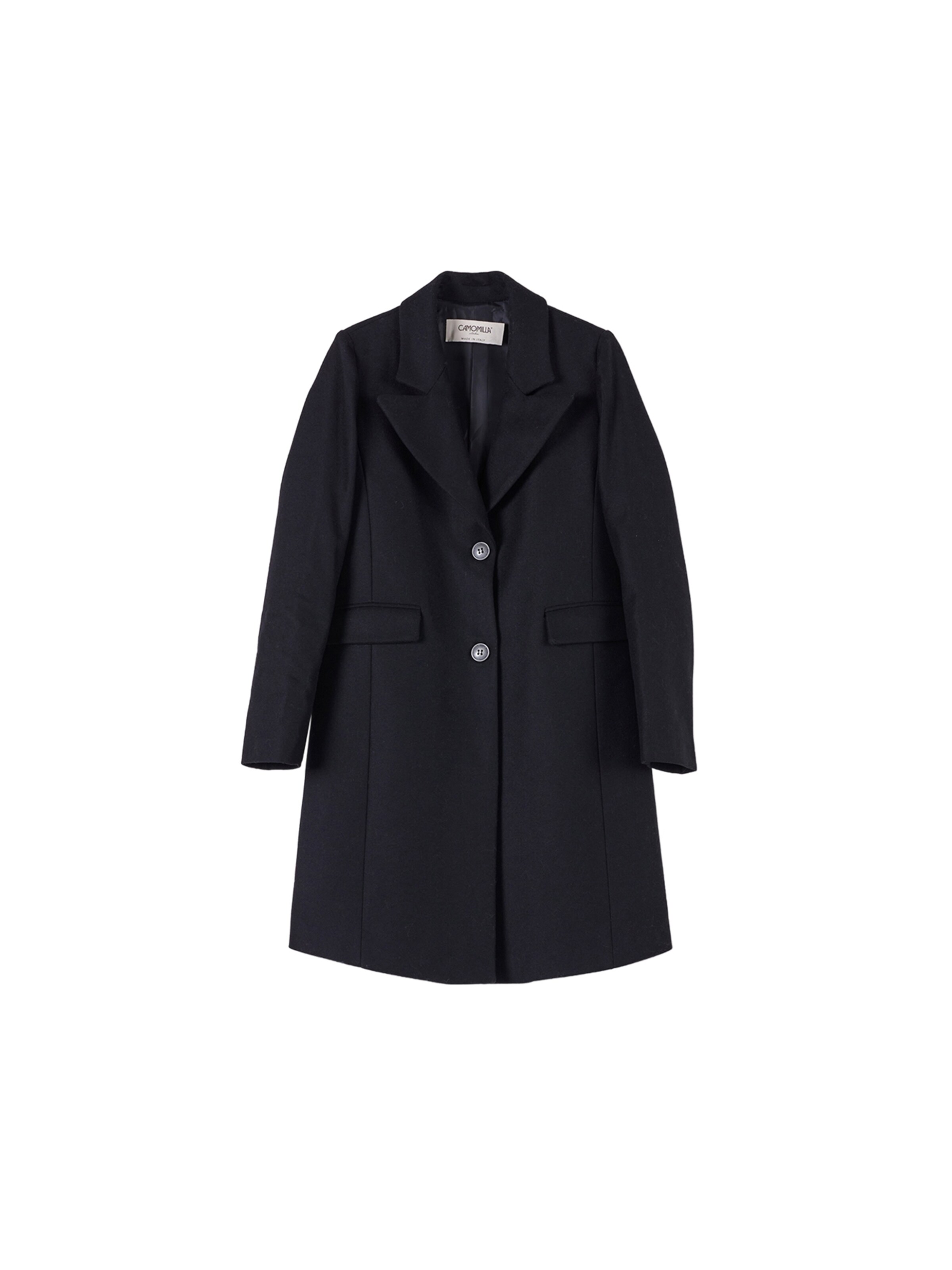 Cappotto invernale 'CLOTILDEA' di Camomilla Italia in nero: frontale