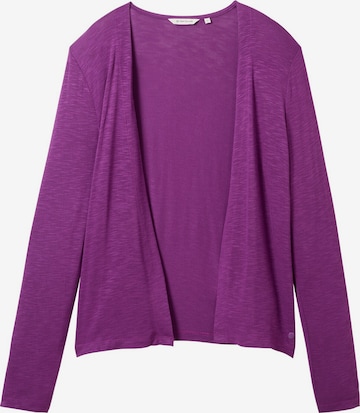 TOM TAILOR Knit cardigan in Purple: front