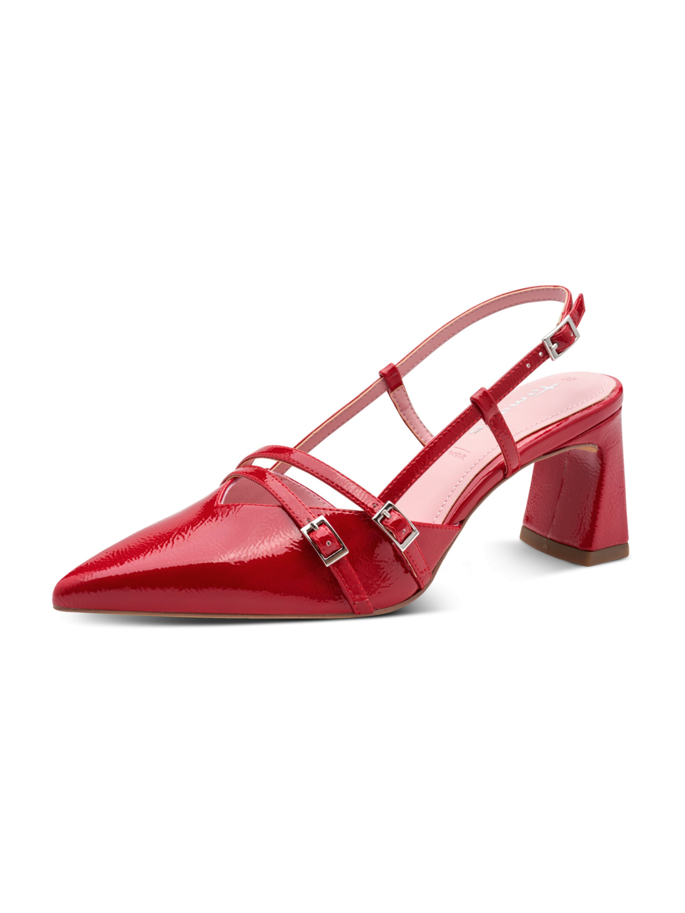 Tamaris Slingpumps in Rood: voorkant