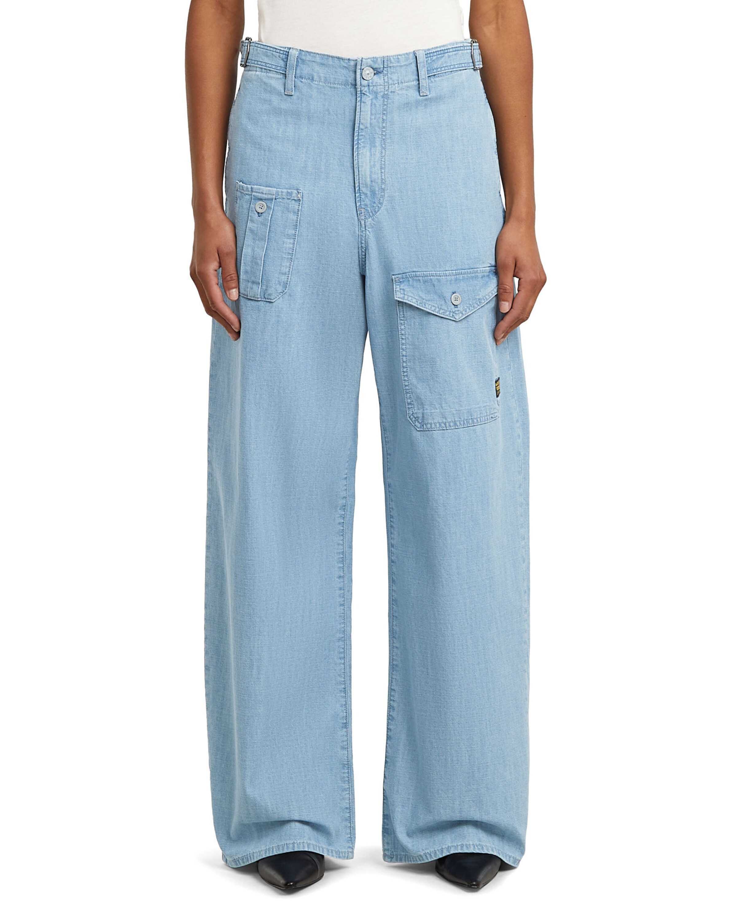 G-STAR Wide Leg Jeans in Blau: Vorderseite