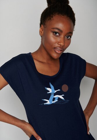 T-shirt 'Animal Goose Family' GREENBOMB en bleu