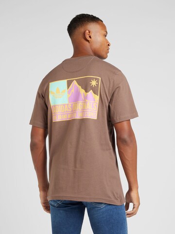Tricou 'SUMMIT NATURE' de la ADIDAS ORIGINALS pe maro: față