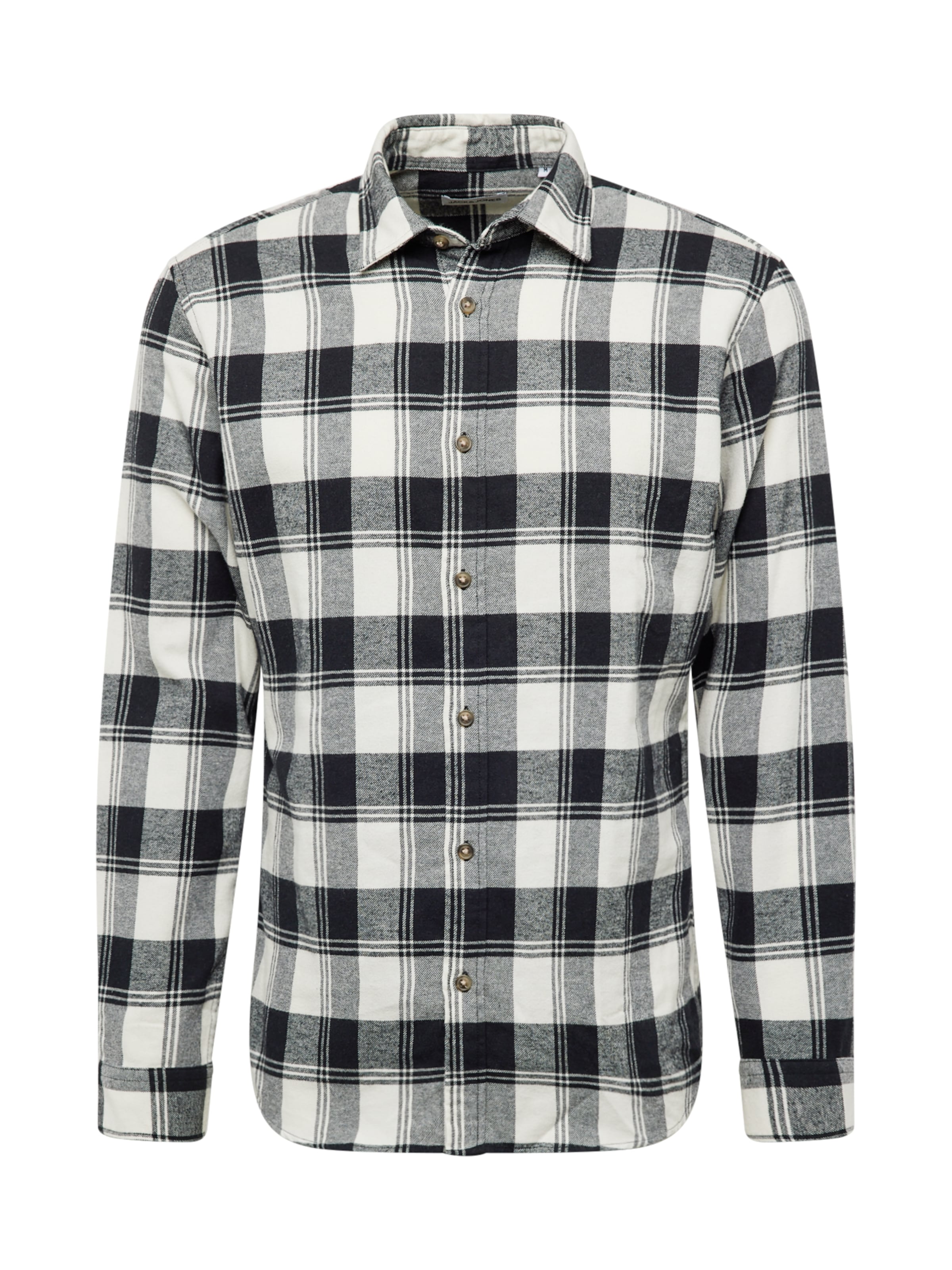 JACK & JONES Slim fit Button Up Shirt 'JJJoshua' in White: front