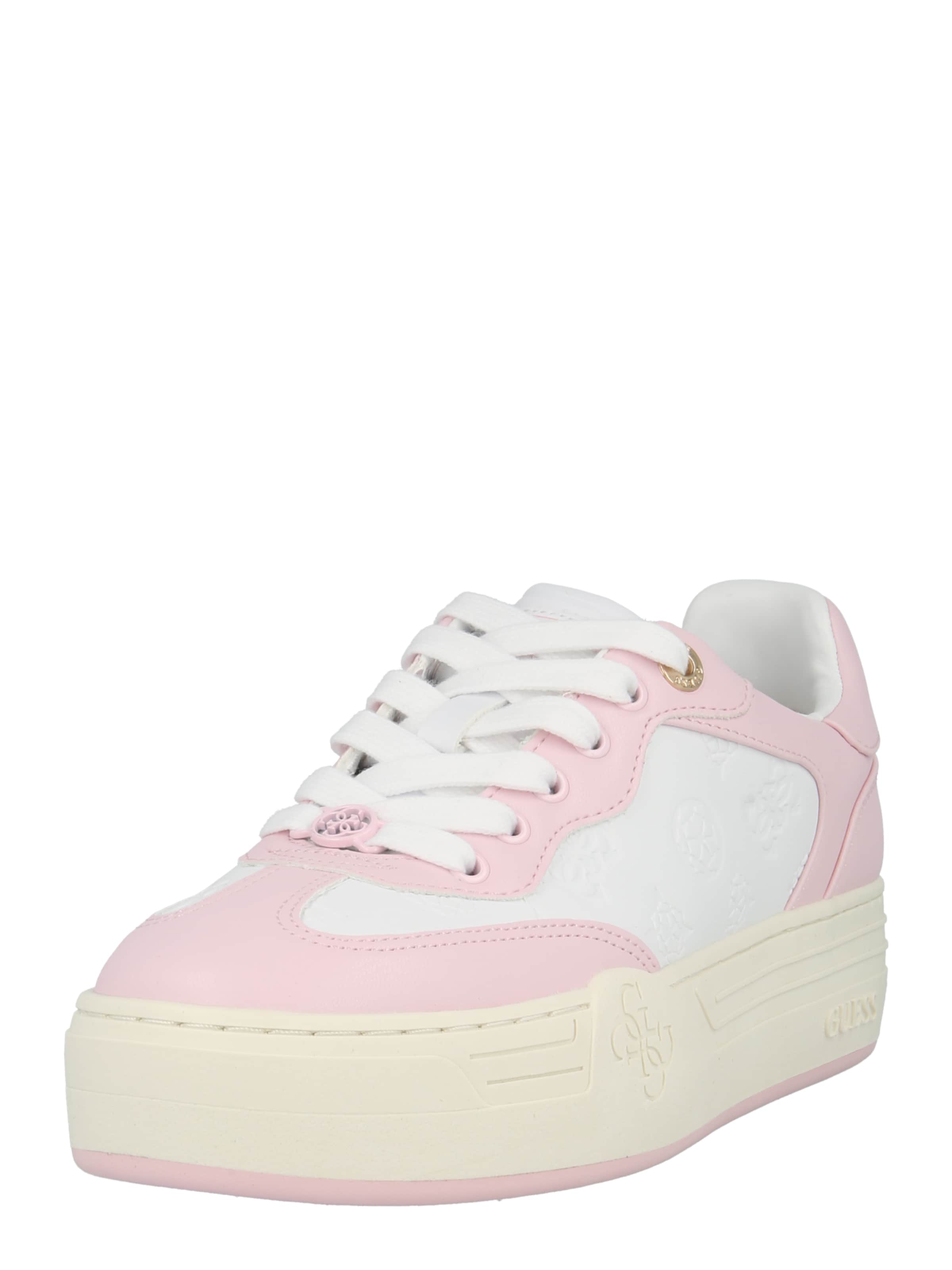 GUESS Rövid szárú sportcipők 'SWOLE' - fehér: elől