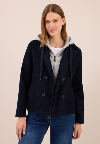 CECIL Between-Seasons Coat in Blue: front